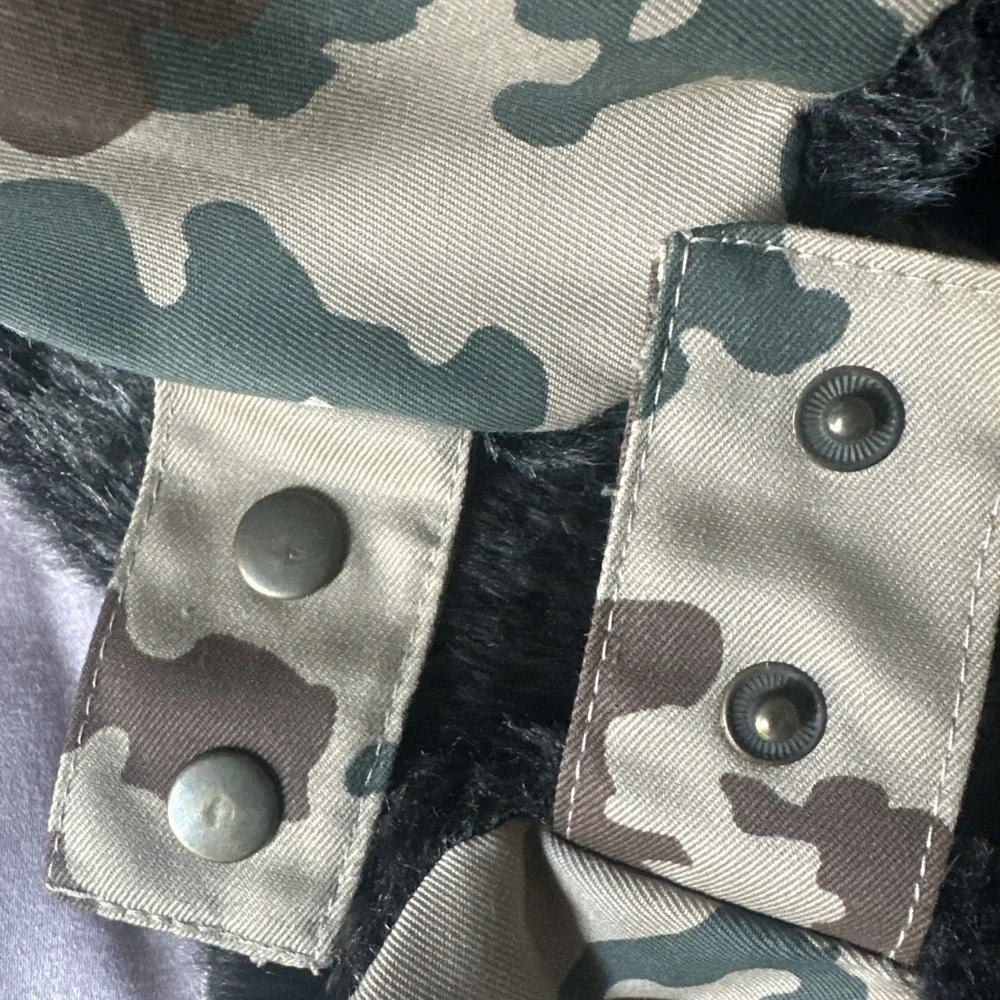 BSB‎ Size L/XL Camouflage Trapper Hat Hunting Faux Fur Lined Strap Outdoor